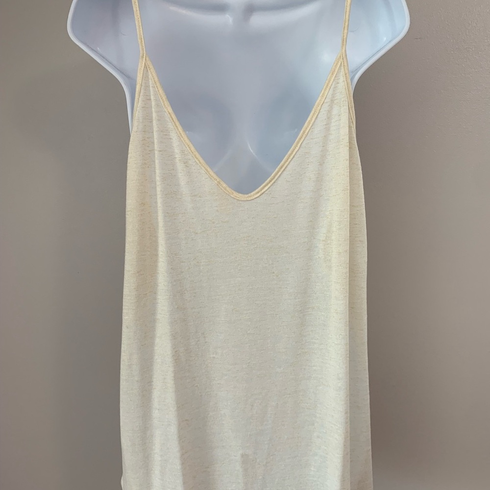 Wishlist Cream Relaxed KnotFront Tank - Picture 2 of 16